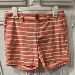 Old Navy Women's Coral and White Shorts ~ Size 4
